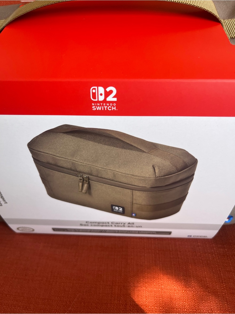 Hori Nintendo Compact Carry All Case — Tan & Beige - Picture 4 of 4